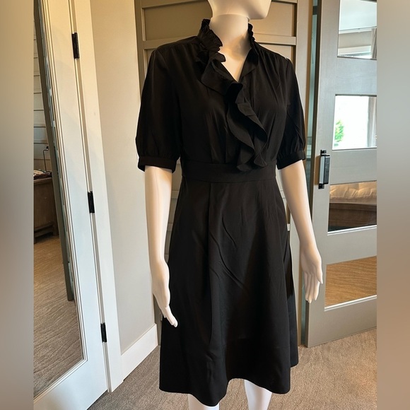 Banana Republic Factory Black Silk/Spandex Dress Size 4 - Picture 1 of 9